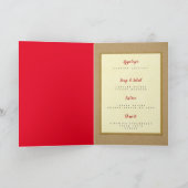 rustikales Dinner Party Template Menü Karte (Innenseite)