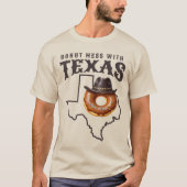 Rustikales Donut-Chaos mit Texas T-Shirt (Vorderseite)