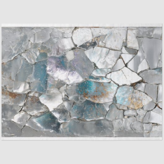 Rustikales Dragon Scale Mirror Decoupage Papier (Vorderseite)