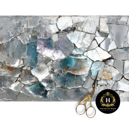 Rustikales Dragon Scale Mirror Decoupage Papier