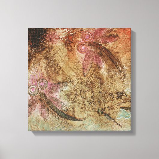 Rustikales Dragonfly-Dreaming Leinwanddruck (Vorderseite)