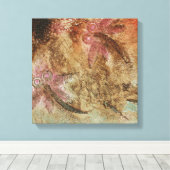 Rustikales Dragonfly-Dreaming Leinwanddruck (Insitu (Holzboden))