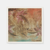 Rustikales Dragonfly-Dreaming Serviette (Vorderseite)