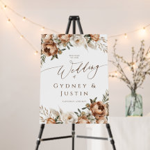 Rustikales Dread Floral Pampas Wedding Willkommens