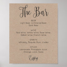 Rustikales Drehbuch Bar