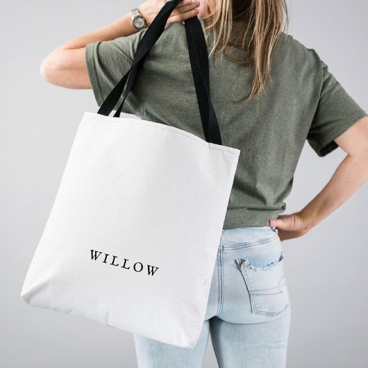 Rustikales Drehbuch Mit Monogramm Bridesmaid Tote Tasche