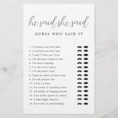 Rustikales Drehbuch sagte er sagte, sie sagte Brau (Rückseite)