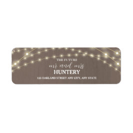 Rustikales Drehbuch Zukunft Frau Wedding Rücksende