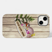 Rustikales Drehpapier Holzölfarbe Persönliche Beze Case-Mate iPhone Hülle (Rückseite (Horizontal))