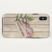 Rustikales Drehpapier Holzölfarbe Persönliche Beze Case-Mate iPhone Hülle (Rückseite (Horizontal))