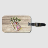 Rustikales Drehpapier Holzölfarbe Persönliche Beze Gepäckanhänger (Vorderseite (Horizontal))