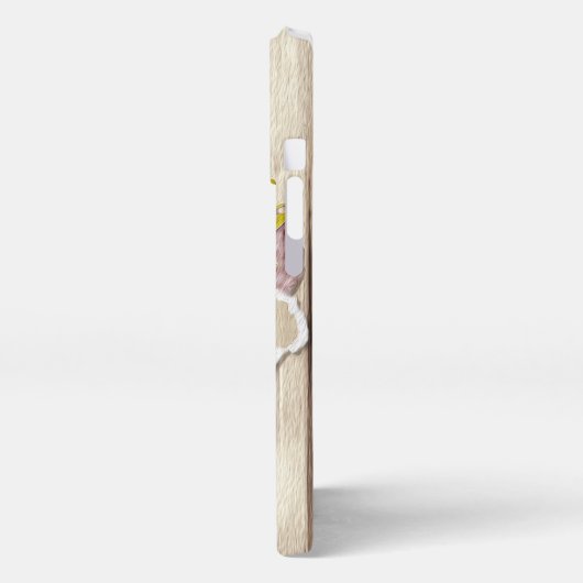 Rustikales Drehpapier Holzölfarbe Persönliche Beze iPhone Hülle (Linke Seite)