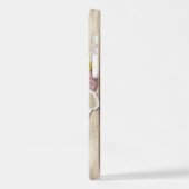 Rustikales Drehpapier Holzölfarbe Persönliche Beze iPhone Hülle (Linke Seite)