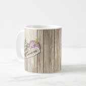 Rustikales Drehpapier Holzölfarbe Persönliche Beze Kaffeetasse (Vorderseite Links)