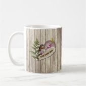 Rustikales Drehpapier Holzölfarbe Persönliche Beze Kaffeetasse (Links)