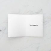 Rustikales Drehpapier Holzölfarbe Persönliche Beze Karte (Innenseite)