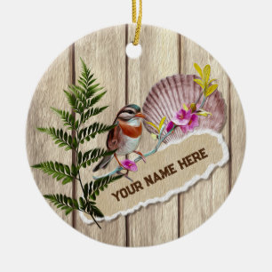 Rustikales Drehpapier Holzölfarbe Persönliche Beze Keramik Ornament