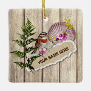 Rustikales Drehpapier Holzölfarbe Persönliche Beze Keramikornament