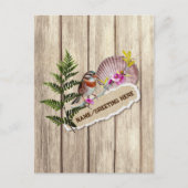 Rustikales Drehpapier Holzölfarbe Persönliche Beze Postkarte (Vorderseite)