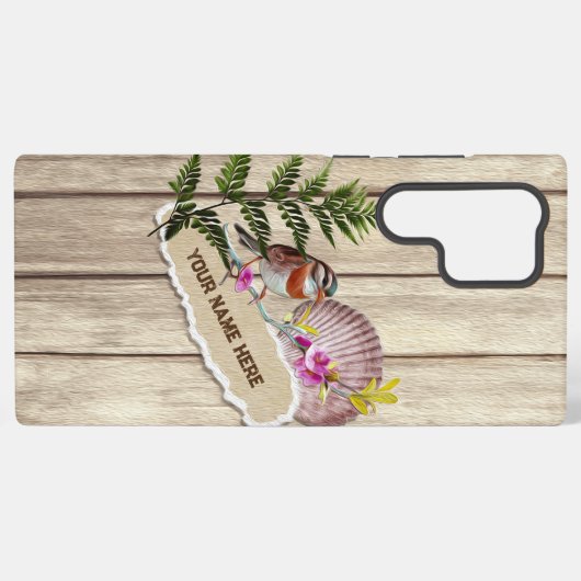 Rustikales Drehpapier Holzölfarbe Persönliche Beze Samsung Galaxy Hülle (Rückseite (Horizontal))