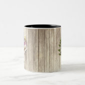 Rustikales Drehpapier Holzölfarbe Persönliche Beze Zweifarbige Tasse (Mittel)