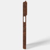 Rustikales dunkelbraunes altes Holz Monogramm Case-Mate iPhone Hülle (Rückseite / Rechts)