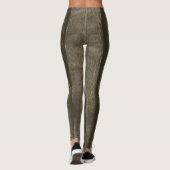 Rustikales, dunkelbraunes Goldsepium Leggings (Rückseite)
