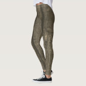 Rustikales, dunkelbraunes Goldsepium Leggings (Links)