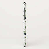 Rustikales dunkelgrünes Kaktus-Wüstenmuster Case-Mate iPhone Hülle (Hinten/Links)