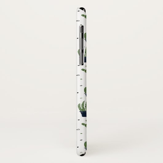 Rustikales dunkelgrünes Kaktus-Wüstenmuster Case-Mate iPhone Hülle (Hinten/Links)