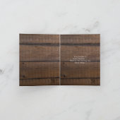 Rustikales dunkles Holz, danke von der Bodenkarte (Innenseite)