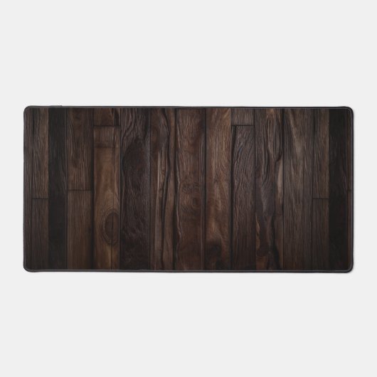 Rustikales dunkles Holz-Elegant Schreibtischunterlage (Vorderseite)