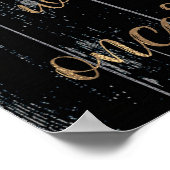 Rustikales dunkles Holz & Licht Wählen Sie einen P Poster (Ecke)