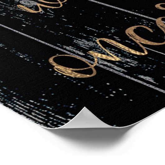 Rustikales dunkles Holz & Licht Wählen Sie einen P Poster (Ecke)