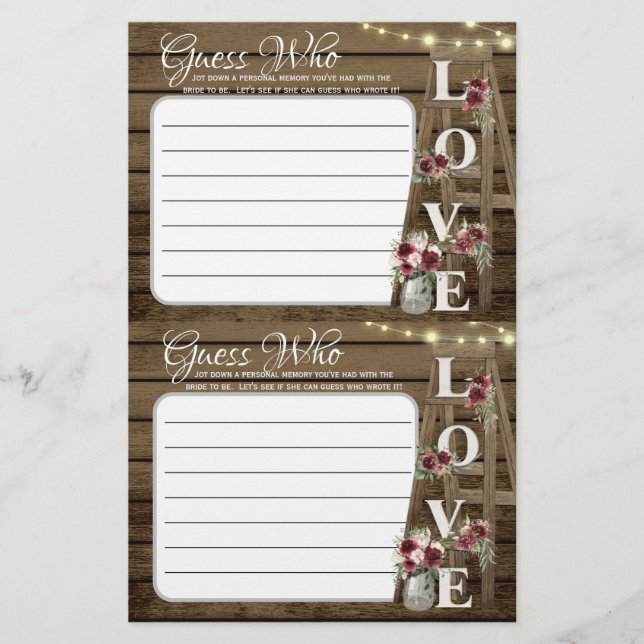 Rustikales Duschspiel (Vorderseite)