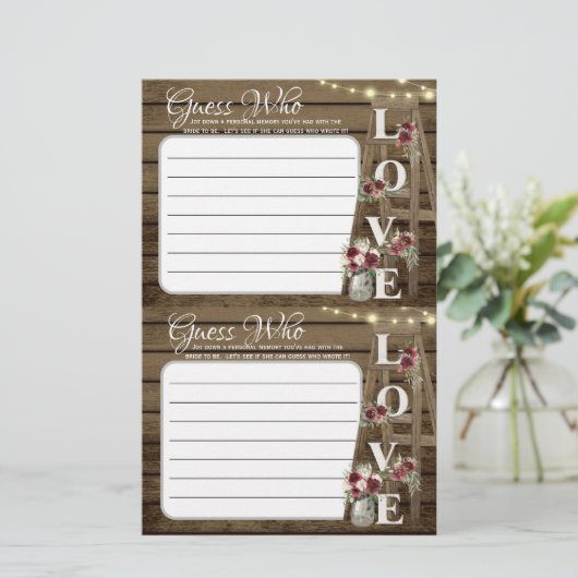 Rustikales Duschspiel (Stehend Vorderseite)