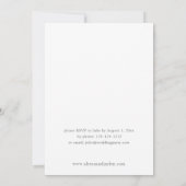 Rustikales Earth & Champagne Florals Probe Dinner Einladung (Rückseite)