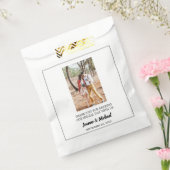 Rustikales Ehepaar Foto Vielen Dank für Ihre Hochz Geschenktütchen (Versiegelt)