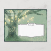 Rustikales Eichenbaum Mason Jars Save the Date Pos Ankündigungspostkarte (Rückseite)