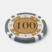 Rustikales Eichenholz Casino Poker Chips (Einzeln)