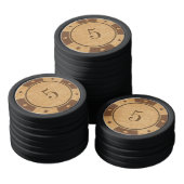 Rustikales Eichenholz Casino Poker Chips (Kollektion)