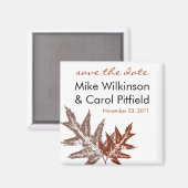 Rustikales Eichenholz speichern das Datumsfenster Magnet (Vorderseite/Rückseite)