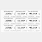 Rustikales einfaches Lash Serum Mascara Tube Wrap Etiketten (Blatt)