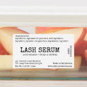 Rustikales einfaches Lash Serum Mascara Tube Wrap Etiketten (Befestigt)