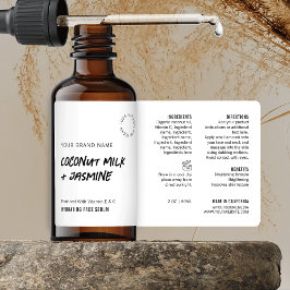 Rustikales, einfaches, Schwarz-weißes 2OZ Dropper 