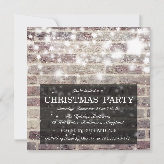 Rustikales Einladung (Vorderseite)