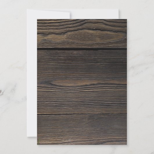 Rustikales Einladung (Rückseite)