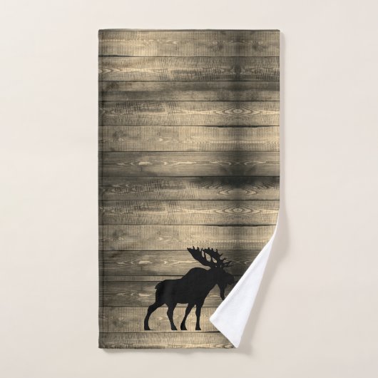 Rustikales Elch-Badehandtuch-Set Badhandtuch Set (Handtuch)