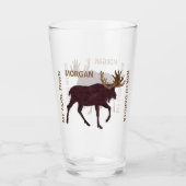 Rustikales Elch-Imitat-Leder addieren Ihren coolen Glas (Vorderseite)