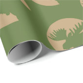 Rustikales Elchmuster Geschenkpapier (Rolleneckpunkt)